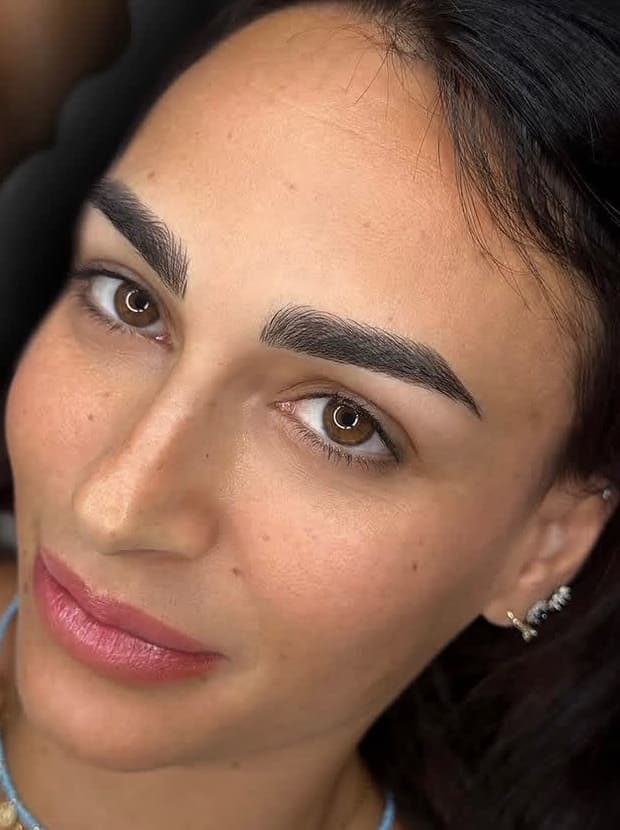 Microblading result, healed